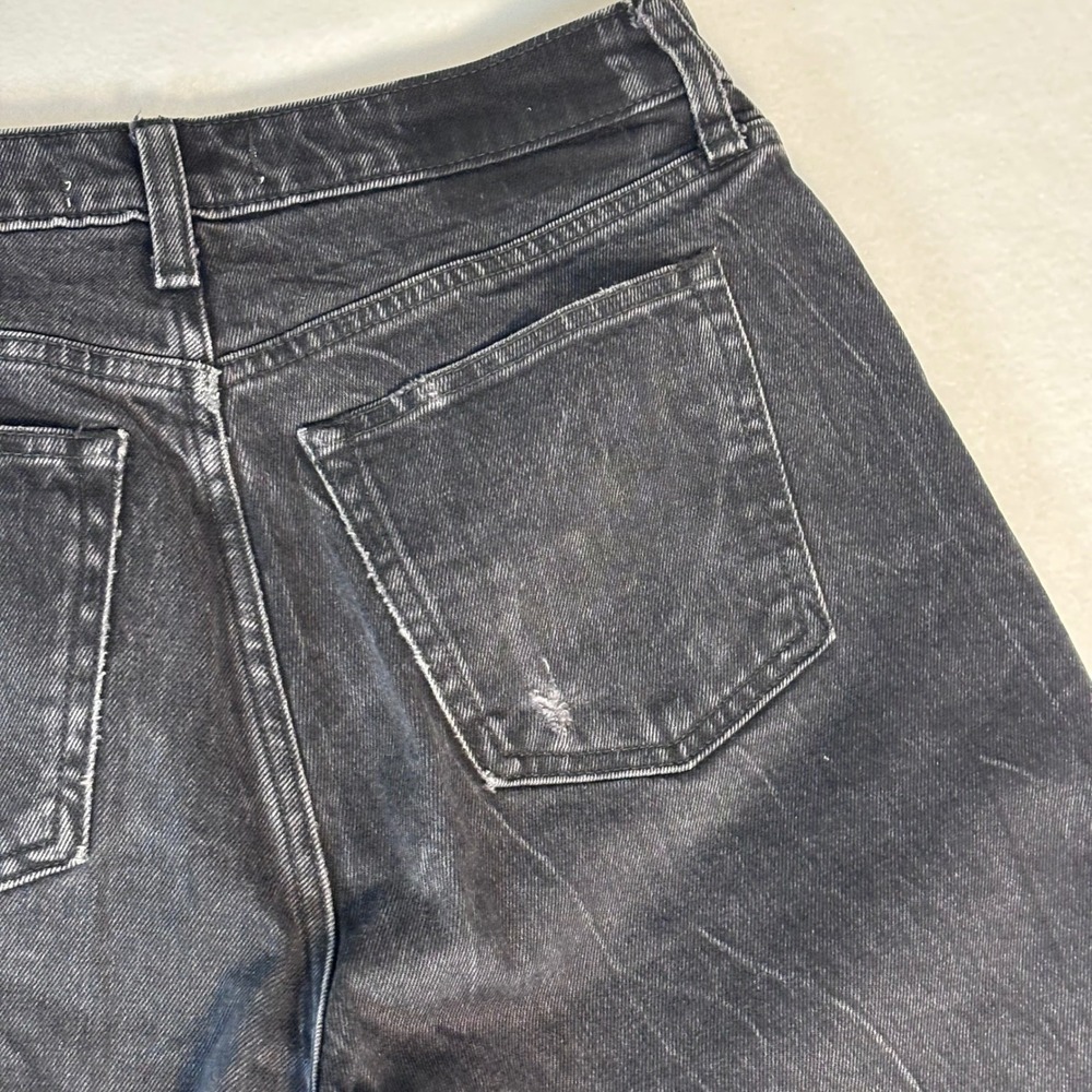 Abercrombie & Fitch Curve Love The Mom High Rise Jeans Black 29 8R - Picture 5 of 11